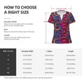 thumbnail image 5 of Naloa Colorful Snake Print T-Shirts Short Sleeve V Neck Tees for Women Fashion Tops Trendy Lightweight Soft Casual Summer Outfits Clothes, 5 of 5