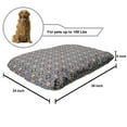 thumbnail image 2 of Moroccan Pet Bed, Middle Eastern Mosaic Motif in Geometric Bohemian Ethnic Pattern, Chew Resistant Pad for Dogs and Cats Cushion with Removable Cover, 24" x 39", Multicolor, by Ambesonne, 2 of 4