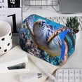thumbnail image 7 of Goofa Sea Turtle Swims Pattern Double Layer Pen Pencil Case, Protective Large Capacity Storage Organizer Pen Pouch, Office College Supplies for Teens Adults, 7 of 7