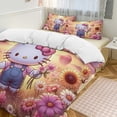 thumbnail image 6 of Hello Kitty 3-Piece Comforter Set for Bedroom, Hello Kitty Bedding Set for Kids Adults, Soft Microfiber Duvet Cover Set with Zipper Closure, 1 Duvet Cover + 2 Pillow Covers, 6 of 8