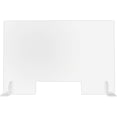 thumbnail image 2 of Portable Transparent Acrylic Protection Shield Sneeze Guard Cough Respiratory Droplets Barrier Guard Counter Protection Shield with Cutout Free standing for Desk and Countertops, 2 of 4