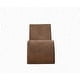 US Pride Furniture Ergon Yoga Velvet High Density Polyurethane Foam Chaise Lounge in Brown