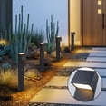 thumbnail image 3 of C Cattleya 12-Pack 6W Low Voltage Matte Black Aluminum LED Outdoor Landscape Path Lights, 3 of 8