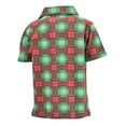 thumbnail image 4 of Unique Baby Boys Christmas Ugly Sweater Print Polo Shirt (3Y, Green), 4 of 5