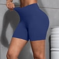 thumbnail image 5 of AKOEE High Waist Leggings for Women Shorts Workout Biker Yoga Tight Shorts with Pockets Stretch Gym Clothes (XL, Dark Blue), 5 of 8