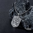 thumbnail image 4 of Collar CEKAMA Knights Templar Cross Joshua 1:9 en plata de ley, 4 of 7