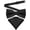 Black, variant on Mens Banded Bow Tie and Pocket Square Set | Solid Color | Pre Tied Classic Formal Bowties - Baby Blue