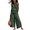 ArmyGreen, variant on Womens Summer Cotton Linen 2 Piece Outfits Sleeveless Ruffle Top Wide Leg Pants Beach Vacation Lounge Sets