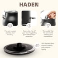 thumbnail image 4 of Haden Heritage 2 Slice Wide Toaster & Electric Water Kettle, Black & Chrome, 4 of 12
