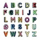 thumbnail image 1 of EeaseMX 26 parches adhesivos creativos con letras en inglés, parches bordados coloridos de dibujos animados, accesorios de ropa DIY, decoración, 1 of 7
