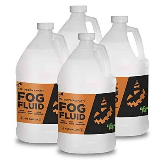 Fog Fluid for Fog Machines, 4 Gallons - High Output, Long Lasting Water Based Fog Juice for Parties, Stage Effects, Halloween, DJs, 400-1500W