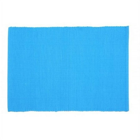 

Mr. MJs Trading AG-01328S-4 19 in. Ribbed Placemats Turquoise blue - Set of 4