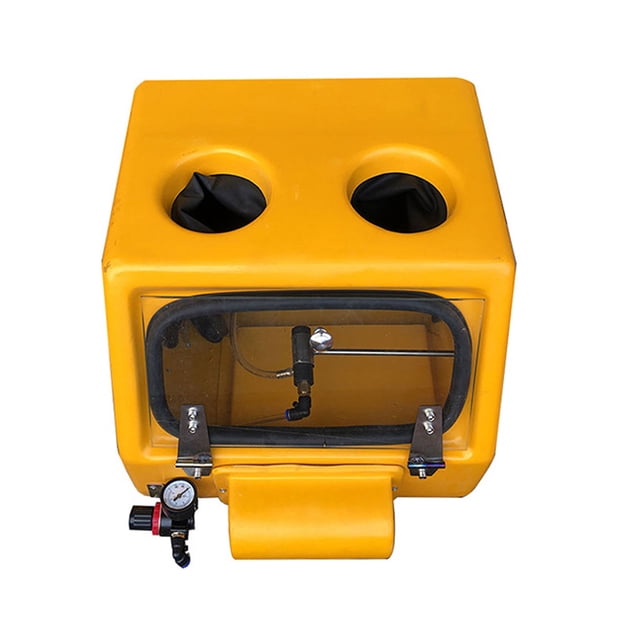 Lab Sandblasting Machine, Prevent Blocking Descaling Dual Gauges Remove Oil Fine Sand Blasting Machine for Stamping Parts