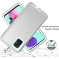 thumbnail image 6 of Galaxy A51 5G Case for Samsung Galaxy A51 5G Case  Drop Shockproof  Heavy Duty Rugged 3 in 1 Protection Cover for Galaxy A51 5G Phone Case (Grey+White), 6 of 14