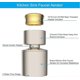 thumbnail image 3 of Dual-function 2-flow Faucet Spray Head Aerator,water Saving Swivel Aerator With 2 Sprayer- Faucet Parts Replacement - 55/64 Inch-27uns Female Thread, 3 of 5