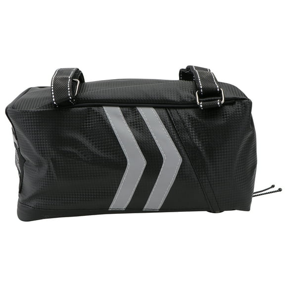 EeaseMX Bolsa para asiento trasero de bicicleta de 9 l, gran capacidad, impermeable, organizador de artículos diversos (negro)