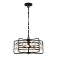 thumbnail image 2 of Parrot Uncle Ceiling Light Fixtures Black Glass Pendant Light Fixtures Hanging Pendant Lighting, 4 Bulbs not Included, 2 of 10