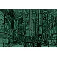 thumbnail image 2 of Startonight Canvas Wall Art Black and White Abstract Crayon City Life, Dual View Surprise Artwork Modern Framed Ready to Hang Wall Art 100% Original Art Painting 31.5 x 47.2 inch, 2 of 9