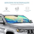 thumbnail image 4 of YFYANG Front Windshield Sun Shade, Snowy Mountain Pattern Foldable Car Visor for Cars, Trucks, SUVs, Medium, 4 of 9