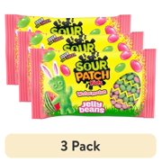 (3 pack) SOUR PATCH KIDS Watermelon Jelly Beans, Easter Candy, 10 oz