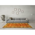 thumbnail image 3 of Ahgly Company Machine Washable Indoor Rectangle Persian Yellow Traditional Area Rugs, 6' x 9', 3 of 4