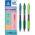 thumbnail image 1 of Pilot Stylos à Bille Roulante à Encre Gel Rétractables G-2 - Pointe 0,7 mm - Ensemble Portefeuille de 3 - Ensemble Tons Verts, 1 of 5