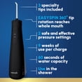 thumbnail image 3 of Waterpik Cordless Plus 5000 Water Flosser with 2 Settings, 3 Tips, ADA Accepted, Black, 3 of 16