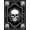 Black White, Pattern 10, variant on ODIKA Skull Beast Angular Skeletal Bold Contrast Aesthetic Graphic for Home Office, Gaming Room, Under Desk, Non-Slip Chair-Friendly