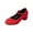 Red, variant on Womens Dress Shoes Chunky Low Block Heels Closed Toe Work Platform Pumps Dressy Orthopedic for Business Flight Wedding Office Ankle Strap