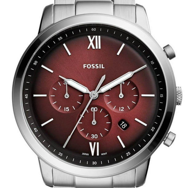Red face online fossil watch
