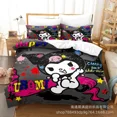 thumbnail image 1 of Sanrio Digital Printing HelloKitt Pudding Dog Cartoon Style Quilt Cover Bedding Three-piece Set Two-dimensional Home Furnishing WT, 1 of 5