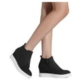 thumbnail image 3 of Dream Pairs Women’s Platform Wedge Sneakers Ankle Booties, 3 of 5