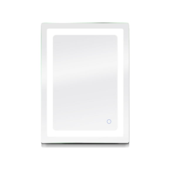 Dyconn Faucet Swan Horizontal/Vertical Wall Mounted Backlit LED Bathroom Vanity Mirror with Touch ON/OFF Dimmer & Anti-Fog Function