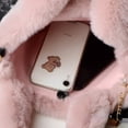 thumbnail image 4 of LHSHID Luxury Artificial Rabbit Hair Handbag Large Capacity Shoulder Bag Delivery Gold Metal Chain Soft Premium Fleece Bag for Women, 4 of 6