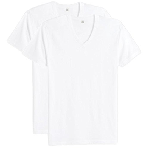 Tall White V-Neck Undershirts (2X 