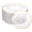 Clear, variant on 60 Pcs Clear Disposable Plastic Plates with Gold Rim - Heavy-Duty Party Plates, 30 Clear Dessert Plates & 30 Dinner Plates for Weddings, Celebrations & Spring Events