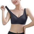 thumbnail image 1 of zuwimk Bras for Women,Women's Wireless Bra with Cooling Seamless Smooth Comfort Wirefree T-Shirt Bra Z02-Black,L, 1 of 5
