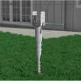 thumbnail image 4 of Pemberly Row Traditional Metal No Dig Ground Anchor in Silver Powder Coating, 4 of 6