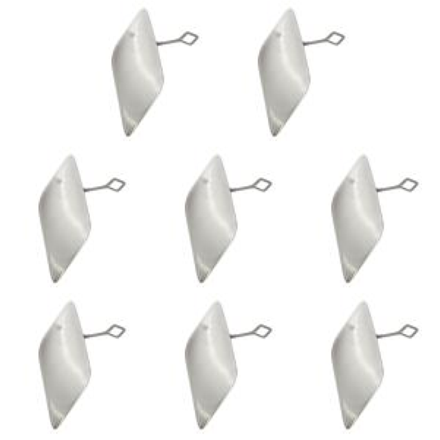 Tapa la cubierta del gancho remolque parachoques delantero coche para Clase E W212 2009-2013 (plata)