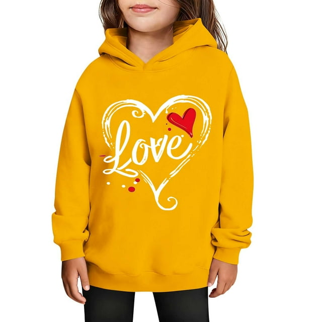 Sudaderas con capucha para niños y niñas, sudaderas casuales de manga larga, lindas sudaderas de gran tamaño con bolsillo de polar, chaquetas para niñas