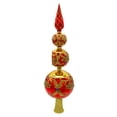 thumbnail image 4 of Kurt Adler 15.75-Inch Bellissimo Glass Red and Gold Tree Topper, 4 of 4