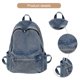 thumbnail image 1 of Mochila Escolar para Mujeres Y Hombres Bolso Sólido Con Vaquera Múltiples Bolsillos, 1 of 9