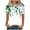 Green, variant on IROINNID Women's Fashion Short Sleeve Retro Comfy Round Neck Feather Printed Loose Tops Blouse Short Sleeve