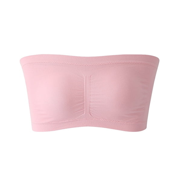 SRZYMJ Women Cotton Bra Strapless Supportive Seamless Comfort Bras for Women A Size Tops with Smooth Lift