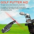 thumbnail image 4 of Golf Putter Sight Portable Golf Putting Trainer Golf Putt Putting Training Aim Improve Line Aids Corrector Tools Black, 4 of 5
