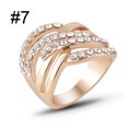 thumbnail image 3 of Guardurnaity Anillo de cristal para mujer compromiso estético boda moda nudillo joyería cumpleaños aniversario vacaciones regalo tamaño 7 Type3 NO3, 3 of 6