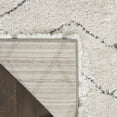 thumbnail image 5 of Nourison Luxurious Shag Modern Contemporary Ivory/Grey 5'3" x 7'3" Area Rug, (5' x 7'), 5 of 8