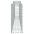 thumbnail image 3 of vidaXL Arched Gabion Baskets 5 pcs 400x30x80/100 cm Galvanised Iron, 3 of 4