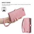 thumbnail image 2 of for Samsung Galaxy S24 Case for Women Men, Removable Durable PU Leather Magnetic Flip Strap Wristlet Zipper Purse Card Holder Detachable Wallet Phone Cases for Samsung Galaxy S24, Pink, 2 of 10