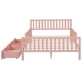 thumbnail image 6 of Full Size Pink Storage Bed Frame with Headboard, Footboard & Safety Rails, Underbed Drawers for Bedroom, 6 of 10